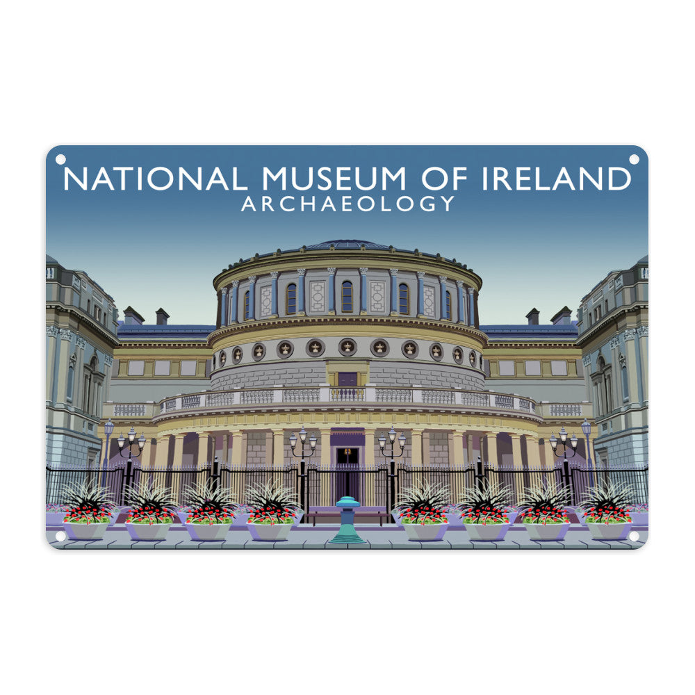 National Museum Of Ireland Metal Sign