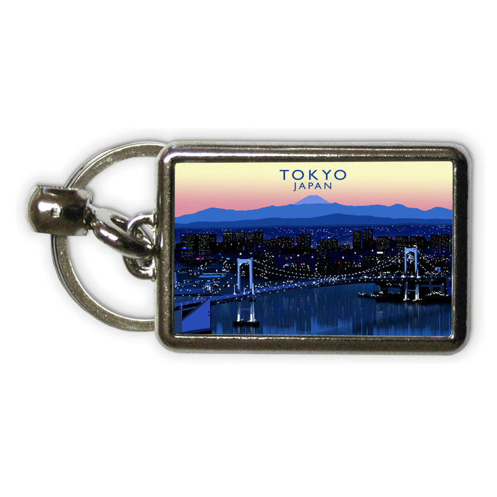 Tokyo, Japan Metal Keyring