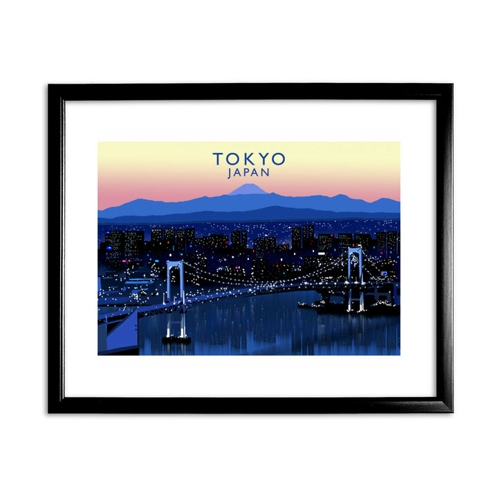 Tokyo, Japan 11x14 Framed Print (Black)