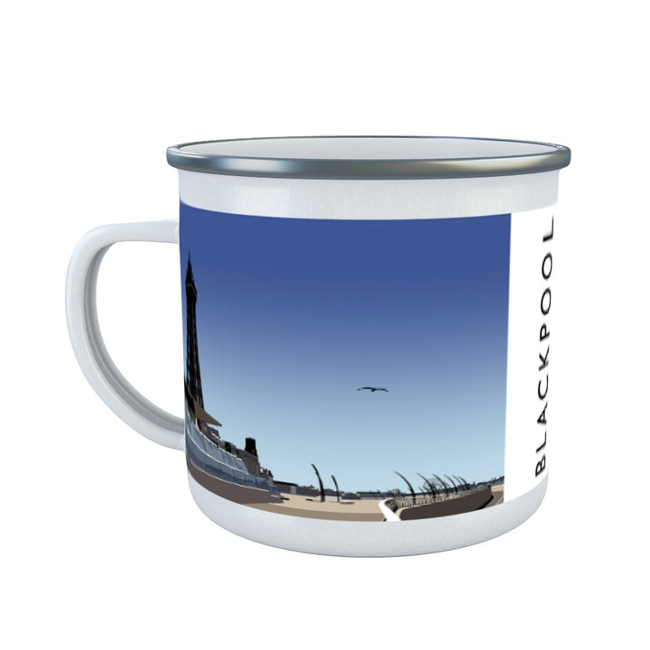 Blackpool, Lancashire Enamel Mug