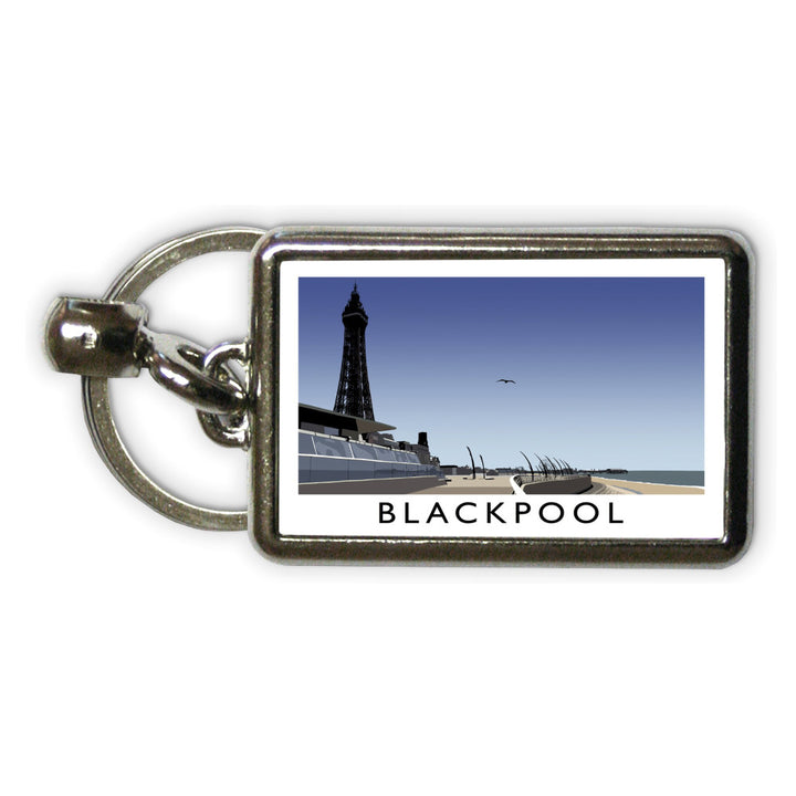 Blackpool, Lancashire Metal Keyring