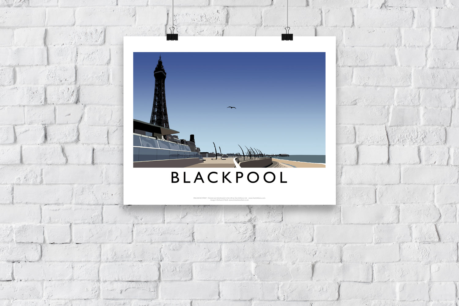 Blackpool, Lancashire - Art Print