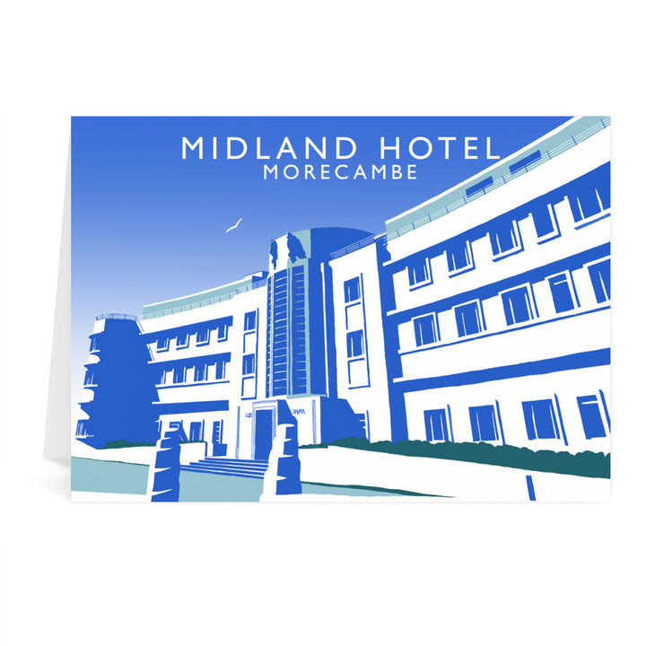 Midland Hotel, Morecambe Greeting Card 7x5