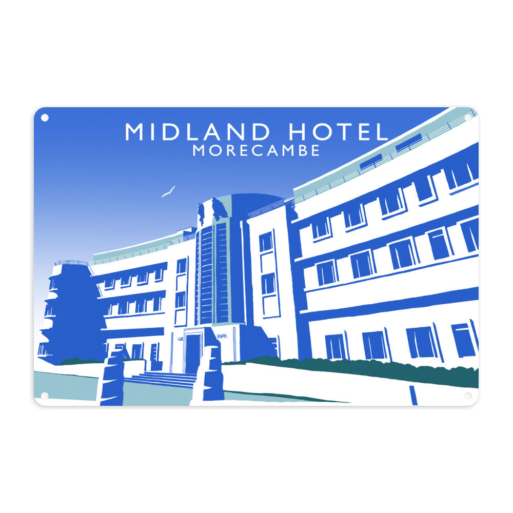 Midland Hotel, Morecambe Metal Sign