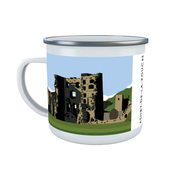 Ashby-De-La-Zouch, Leicestershire Enamel Mug