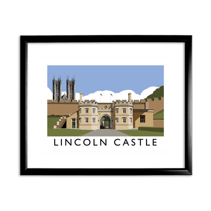 Lincoln Castle 11x14 Framed Print (Black)
