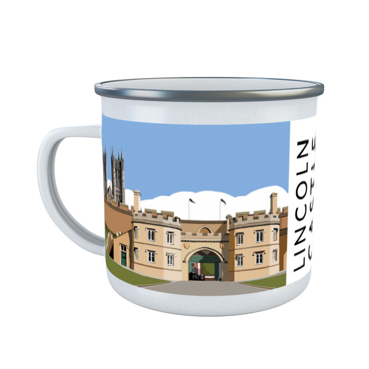 Lincoln Castle Enamel Mug