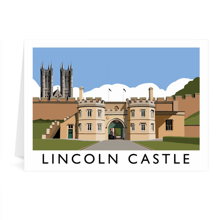 Lincoln Castle, Lincolnshire Greeting Card 7x5