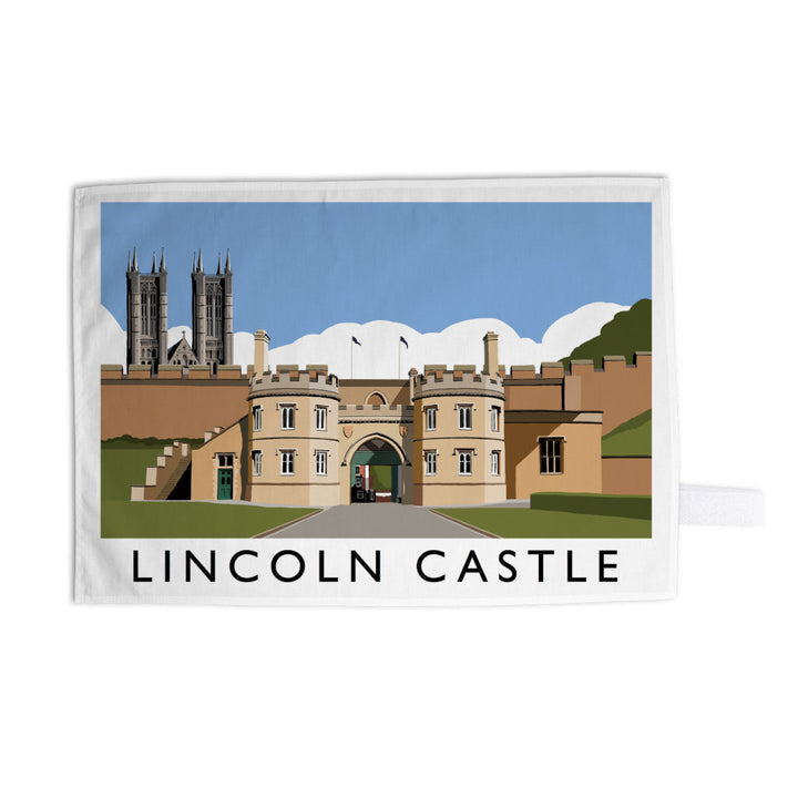 Lincoln Castle, Lincolnshire Tea Towel