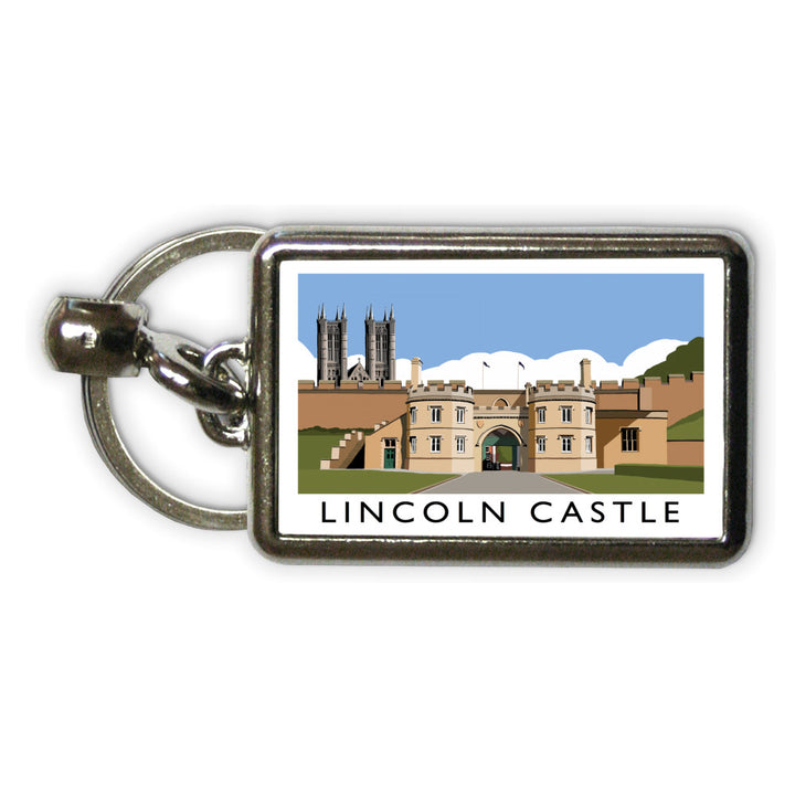 Lincoln Castle Metal Keyring