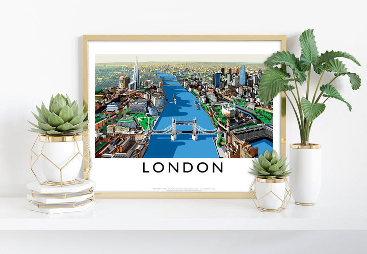 The River Thames, London - Art Print