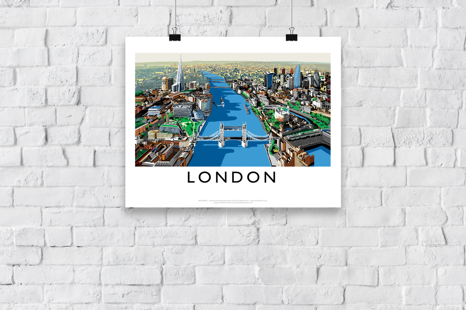 The River Thames, London - Art Print