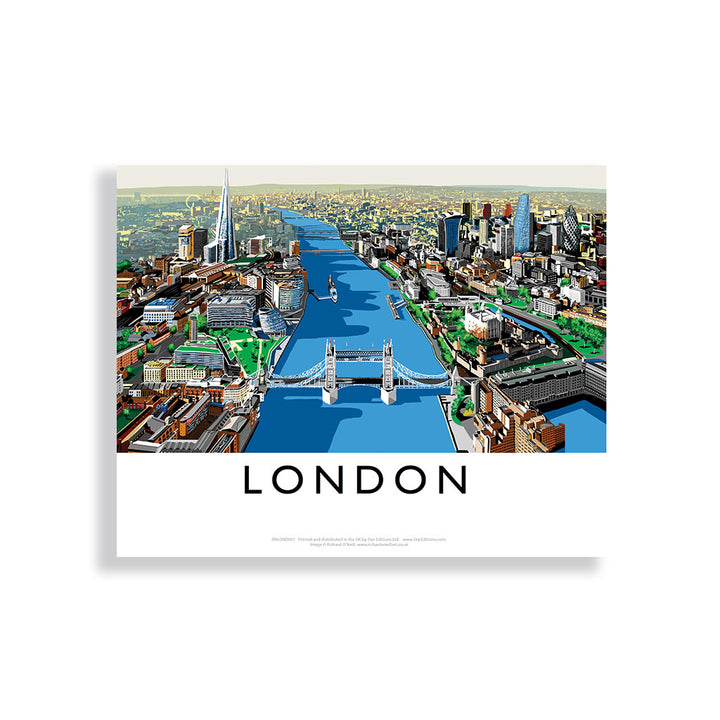 The River Thames, London - Canvas
