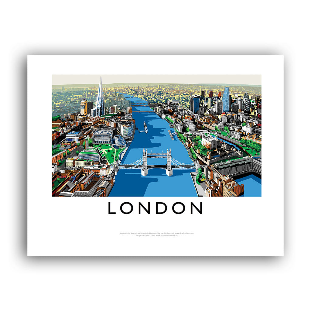 The River Thames, London - Art Print