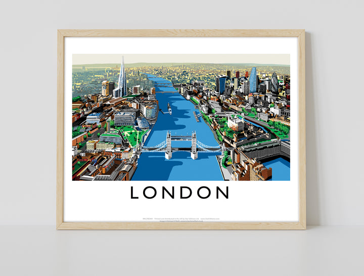 The River Thames, London - Art Print