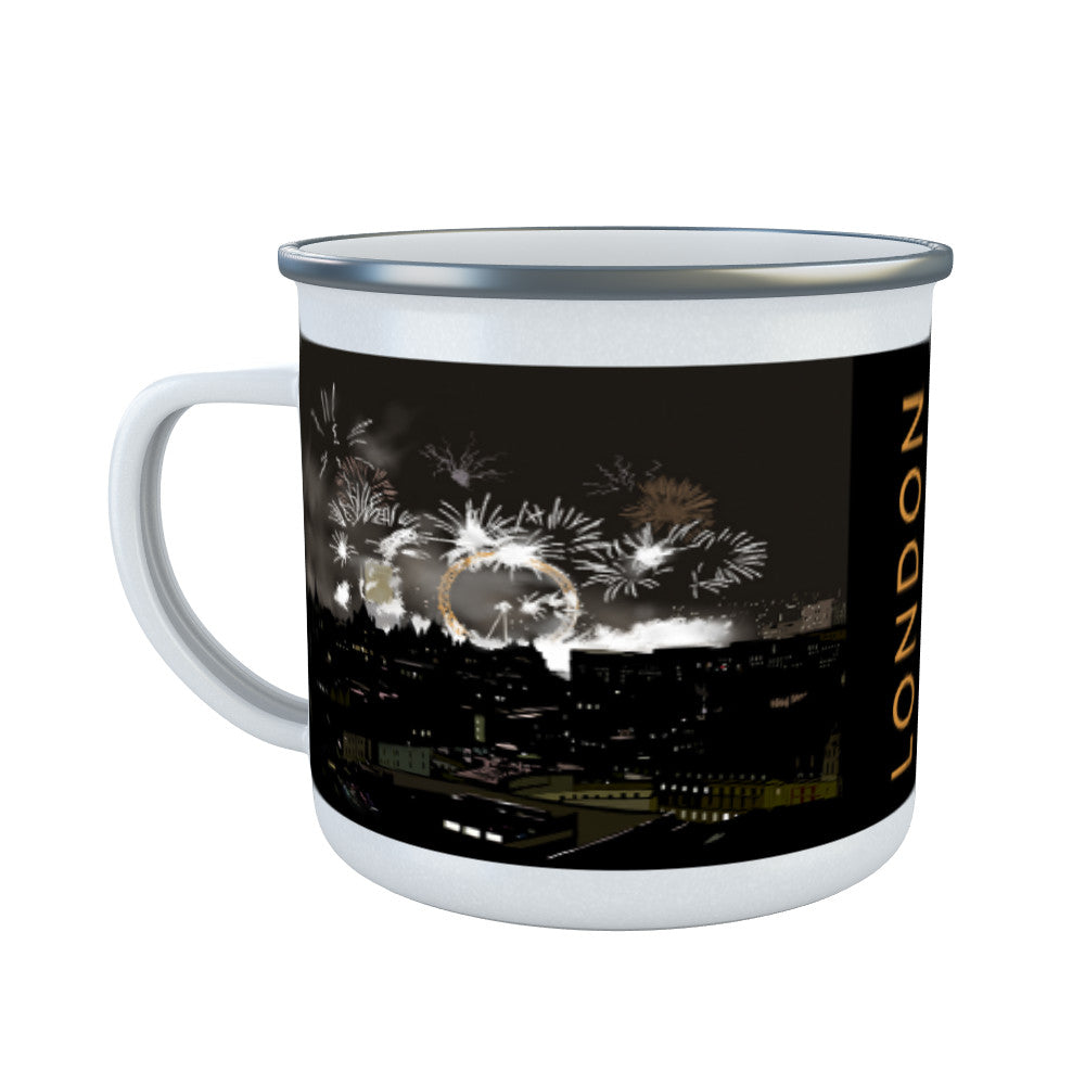 London at night Enamel Mug