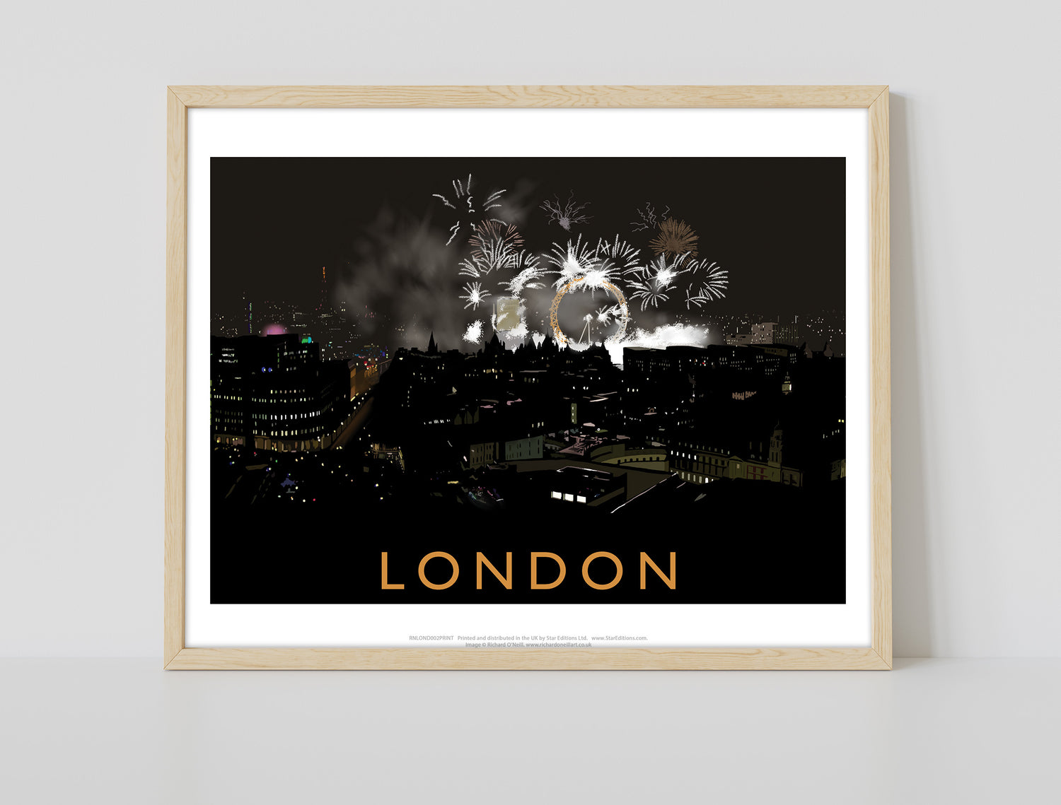 London at night - Art Print