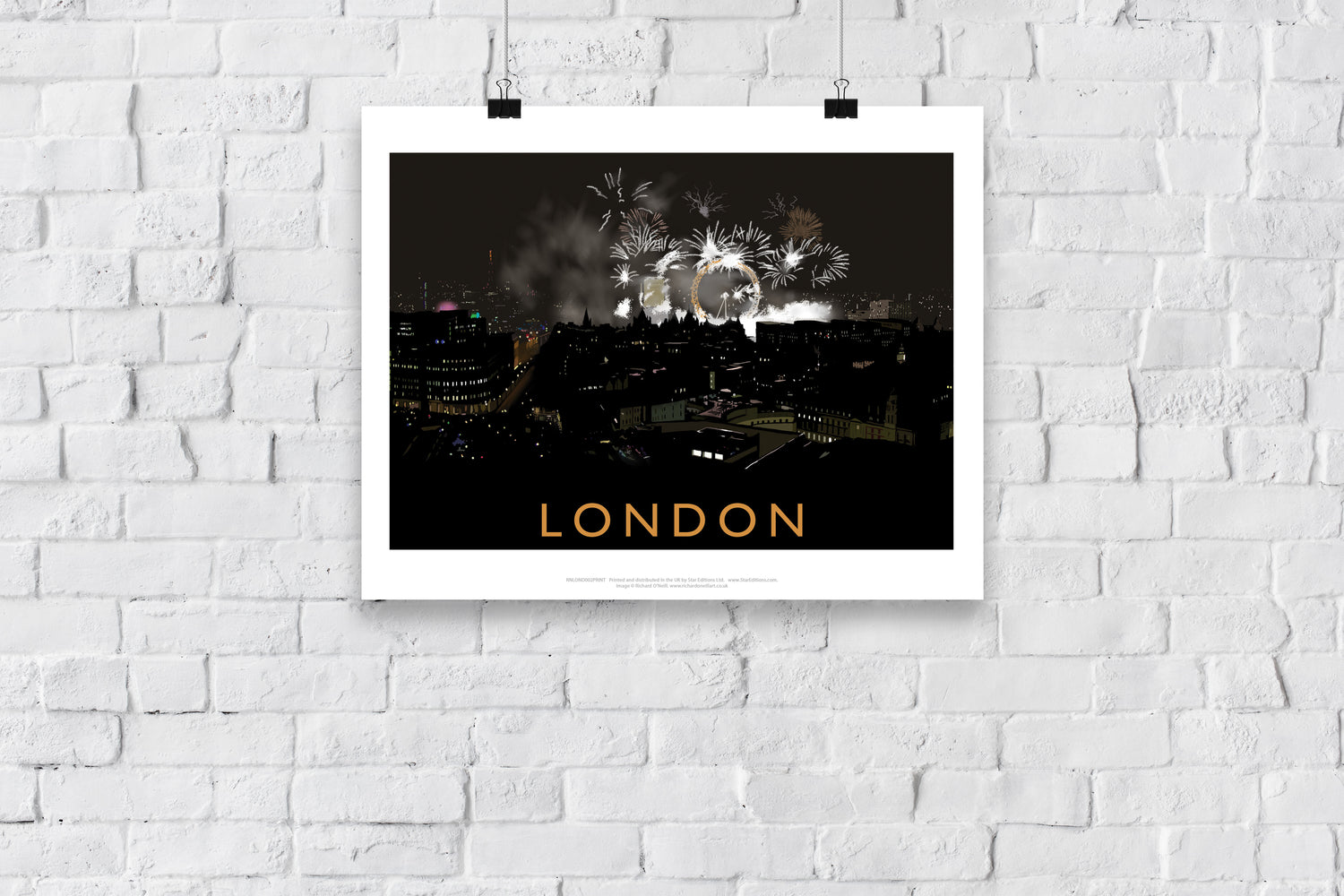 London at night - Art Print