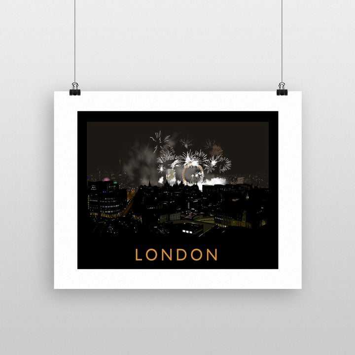 London at night Fine Art Print