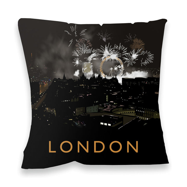 London at night Fibre Filled Cushion