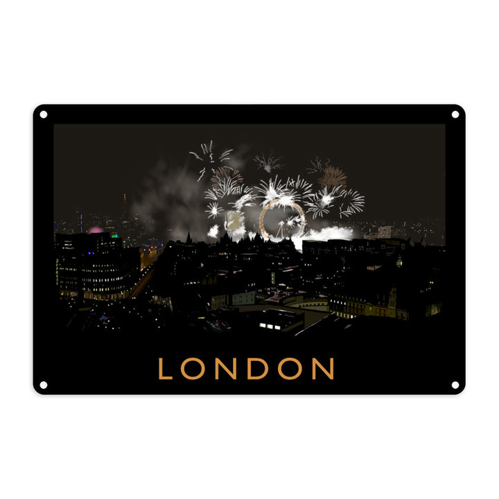 London at night Metal Sign