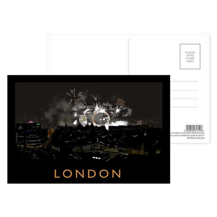 London at night Postcard Pack