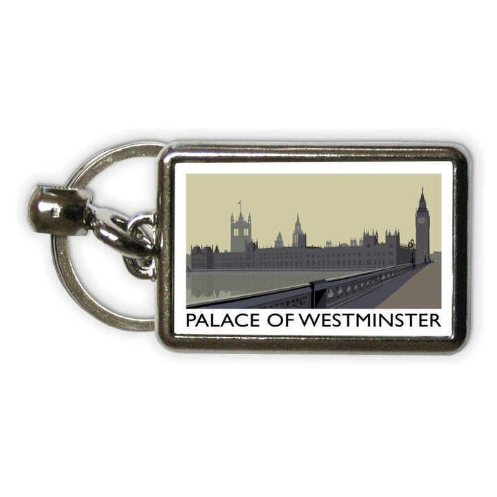 The Palace of Westminster, London Metal Keyring