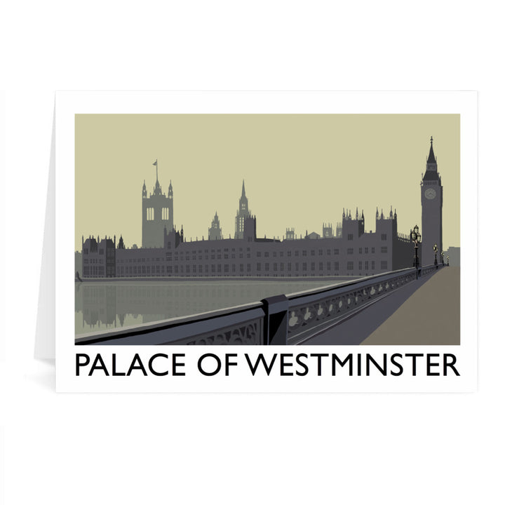 The Palace of Westminster, London Greeting Card 7x5