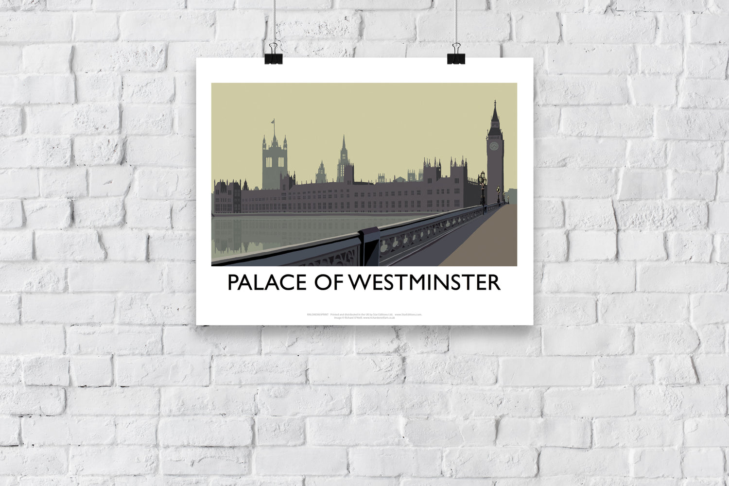The Palace of Westminster, London - Art Print