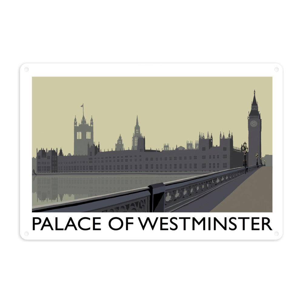 The Palace of Westminster, London Metal Sign
