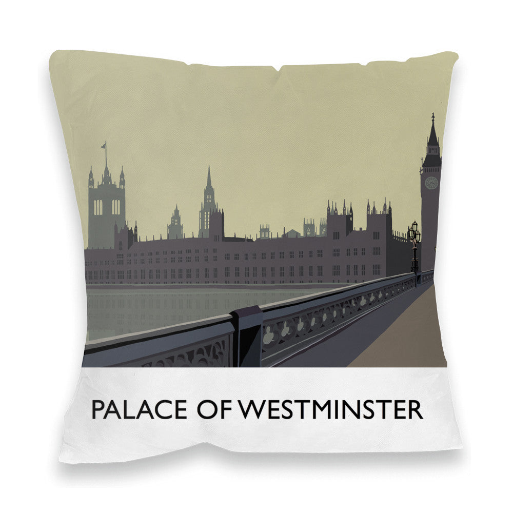 The Palace of Westminster, London Fibre Filled Cushion