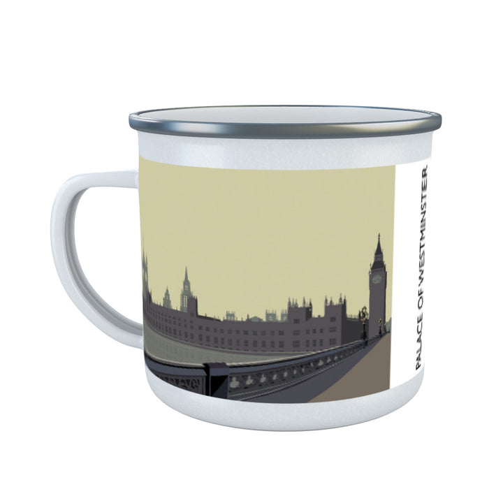 The Palace of Westminster, London Enamel Mug