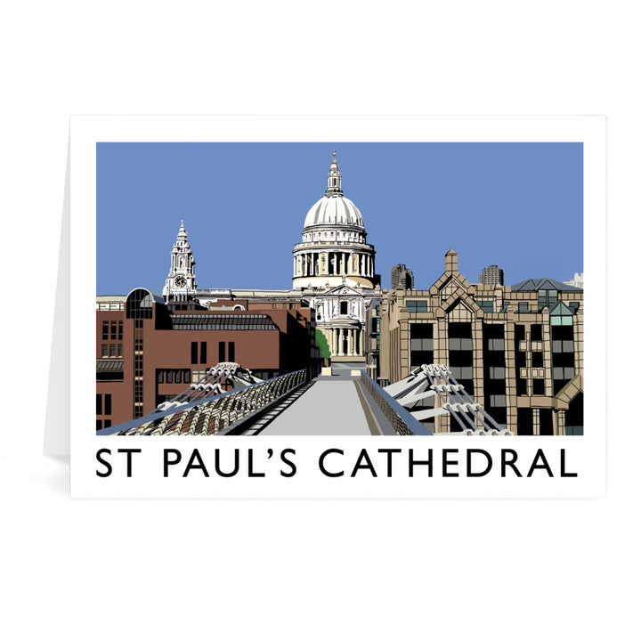St Pauls Cathedral, London Greeting Card 7x5