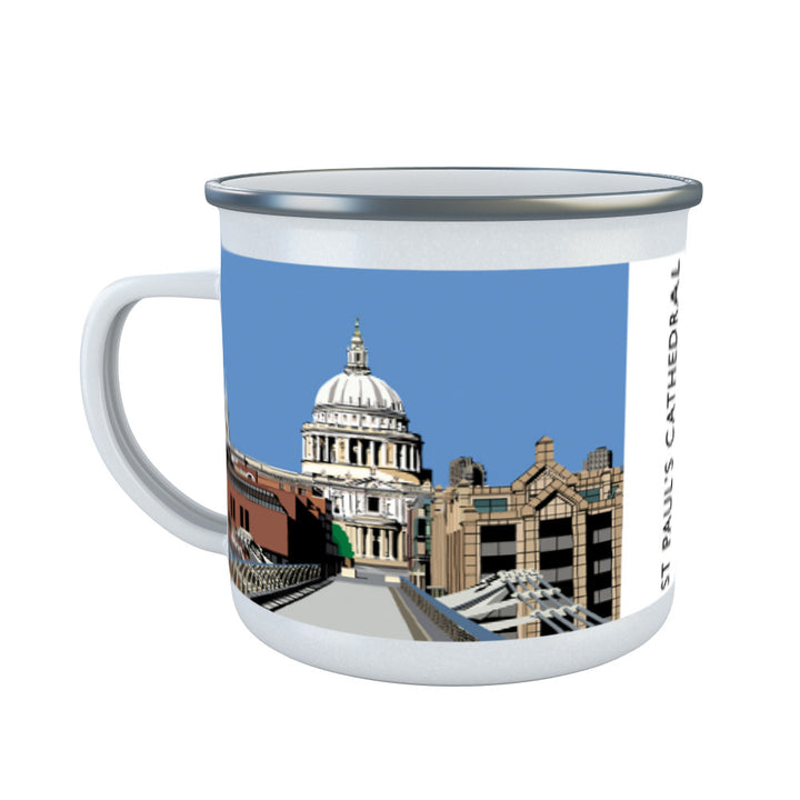 St Pauls Cathedral, London Enamel Mug