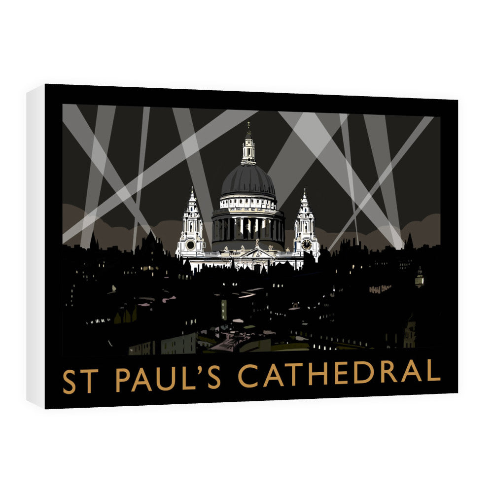 St Pauls Cathedral at Night, London Canvas