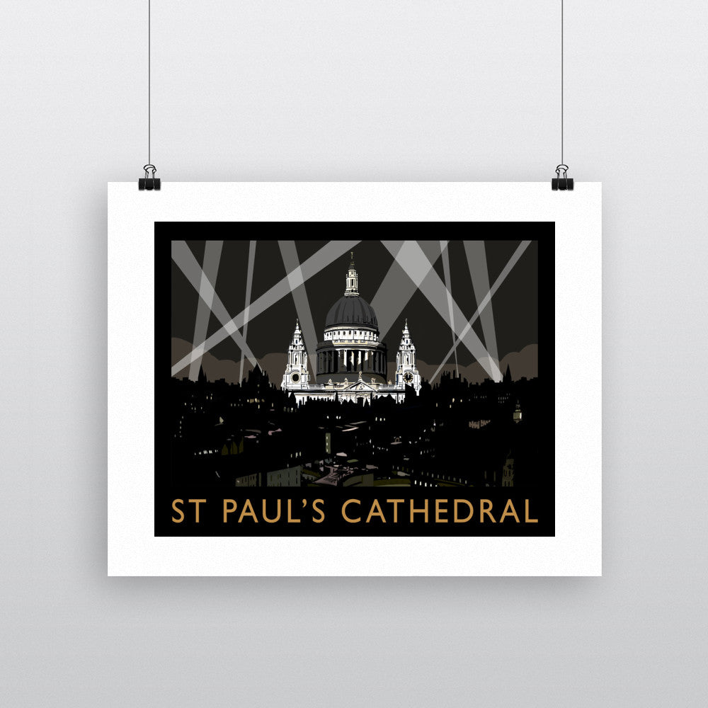 St Pauls Cathedral at Night, London Fine Art Print
