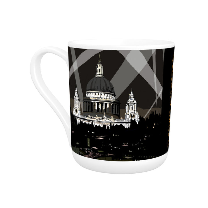 St Pauls Cathedral at Night, London Bone China Mug