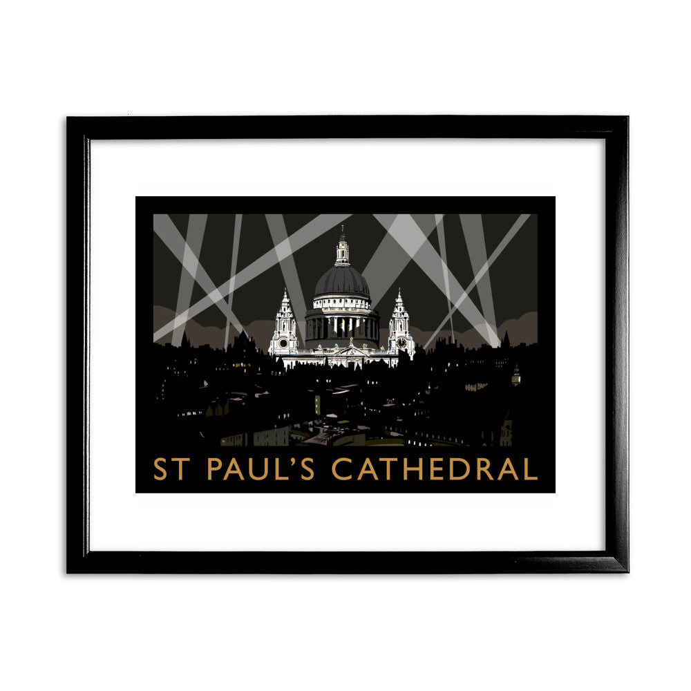 St Pauls Cathedral at Night, London - Art Print
