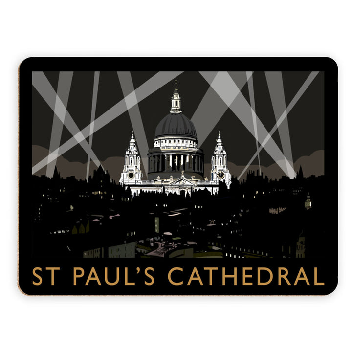 St Pauls Cathedral at Night, London Placemat