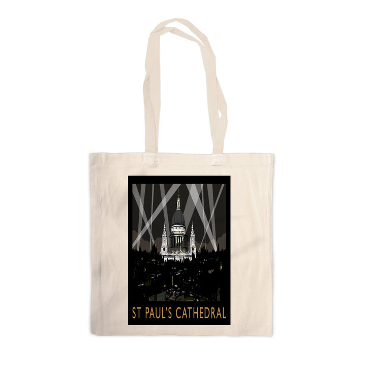 St Pauls Cathedral at Night, London Canvas Tote Bag