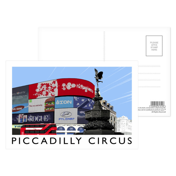 Piccadilly Circus, London Postcard Pack