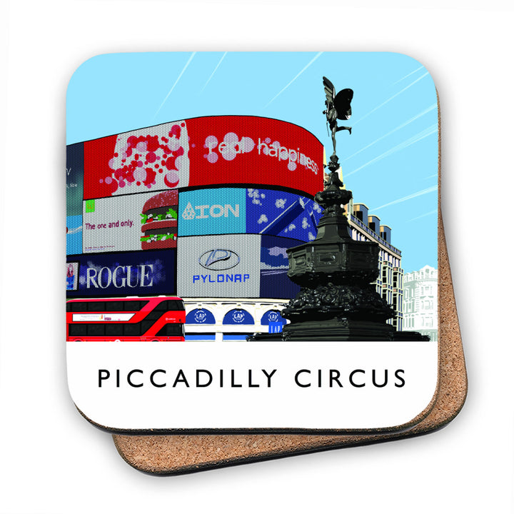 Piccadilly Circus, London MDF Coaster