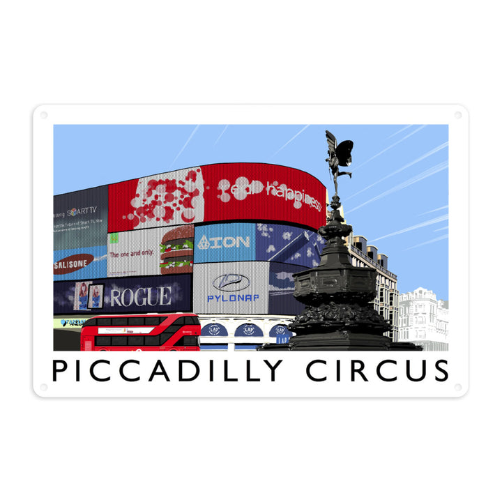 Piccadilly Circus, London Metal Sign