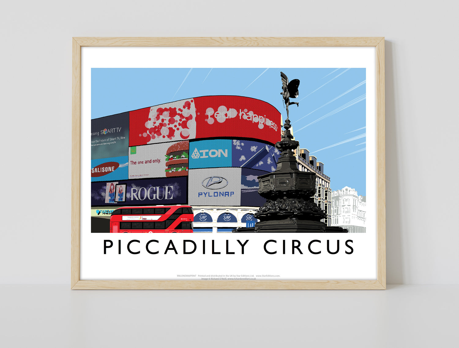 Piccadilly Circus, London - Art Print