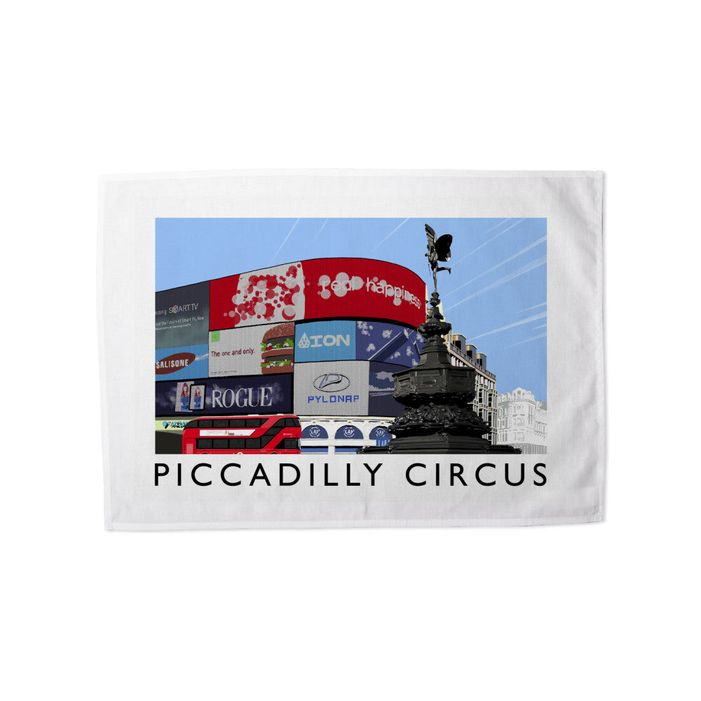 Piccadilly Circus, London Tea Towel