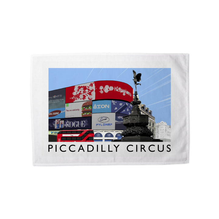 Piccadilly Circus, London Tea Towel