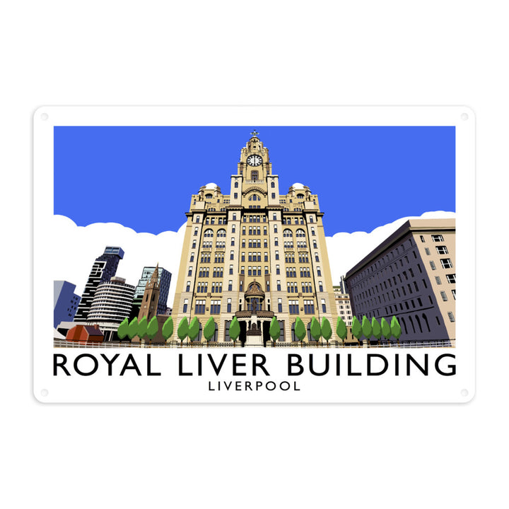 Royal Liver Building, Liverpool Metal Sign
