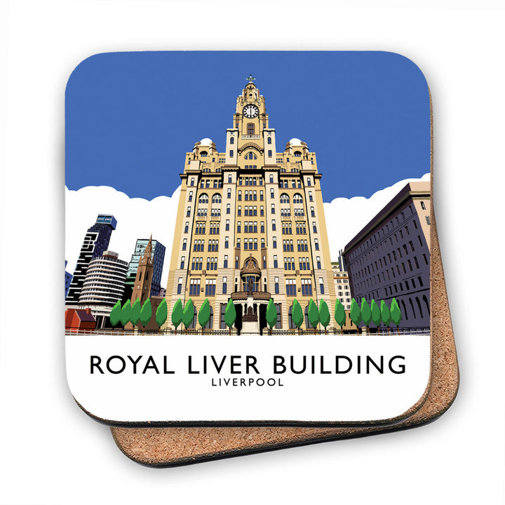 Royal Liver Building, Liverpool MDF Coaster