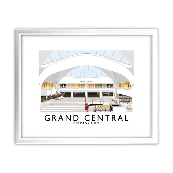 Grand Central, Birmingham 11x14 Framed Print (White)