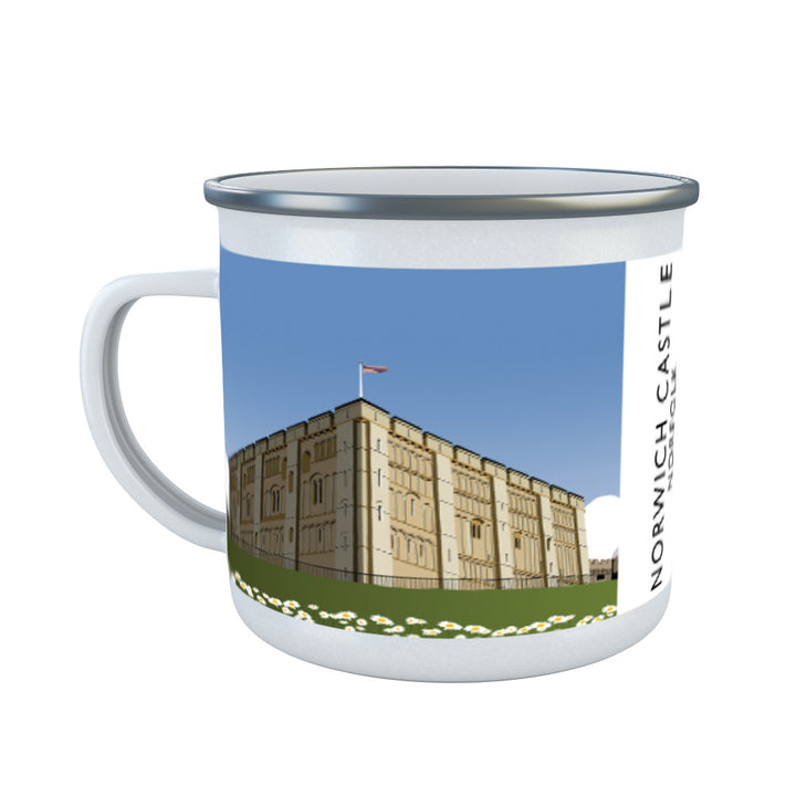 Norwich Castle, Norfolk Enamel Mug